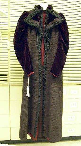 Coat, wool, silk, Persian lamb, American