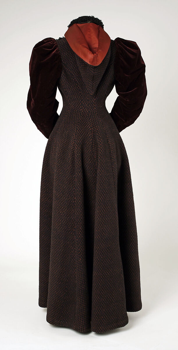 Coat, wool, silk, Persian lamb, American