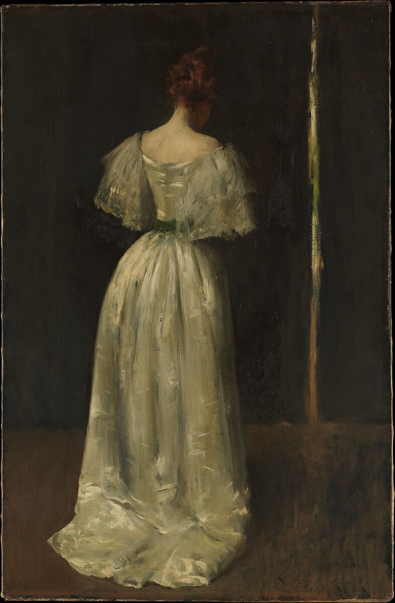 Seventeenth Century Lady, William Merritt Chase (American, Williamsburg, Indiana 1849–1916 New York), Oil on canvas, American 