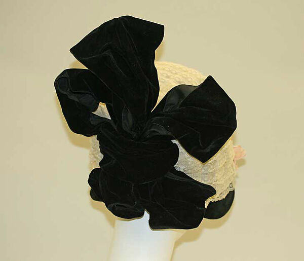 Hat, silk, cotton, French