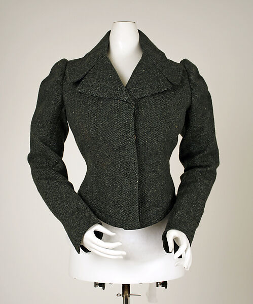 Walking dress, F. X. Ledoux (American), wool, silk, American