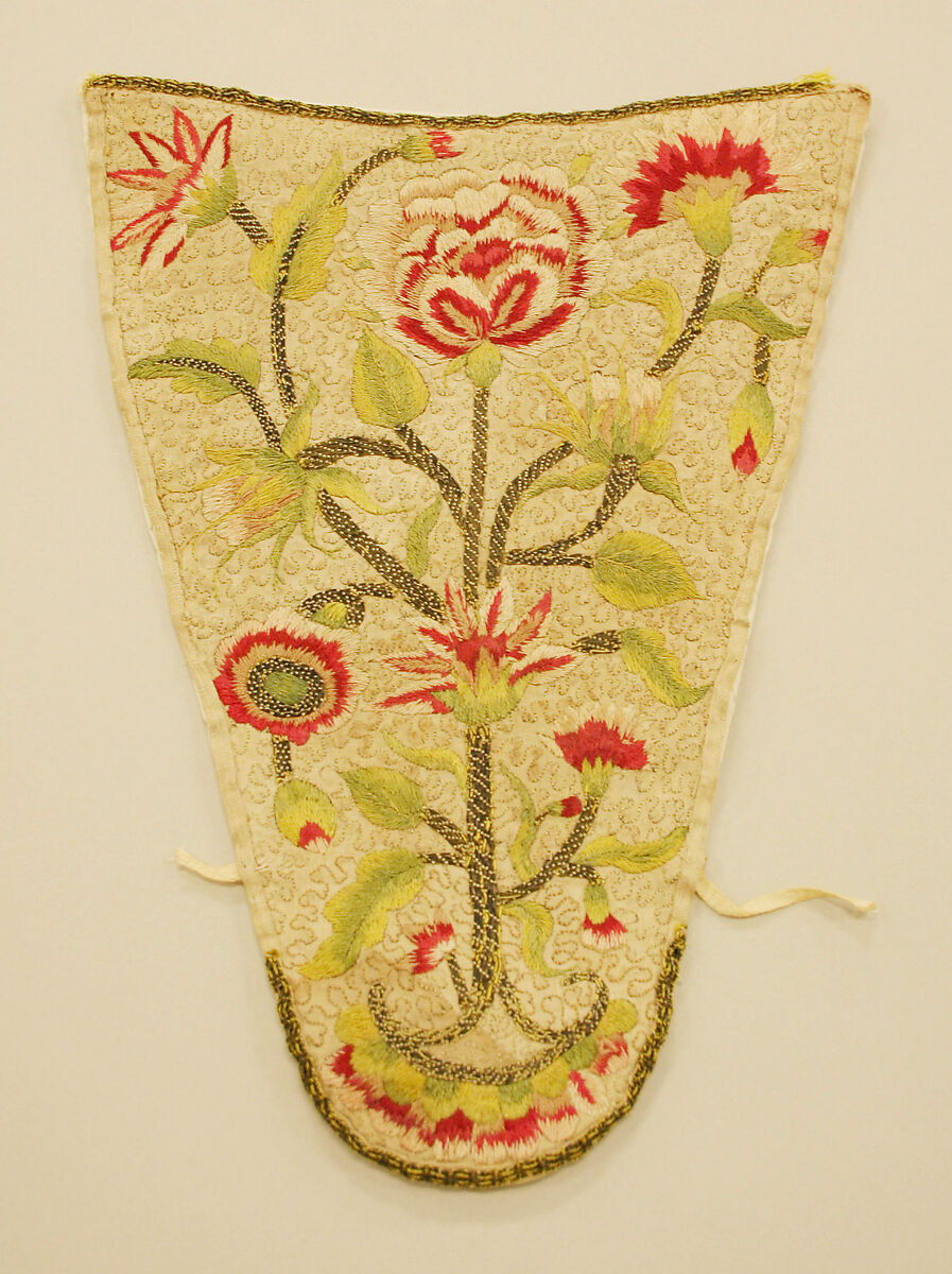 Stomacher, linen, British 