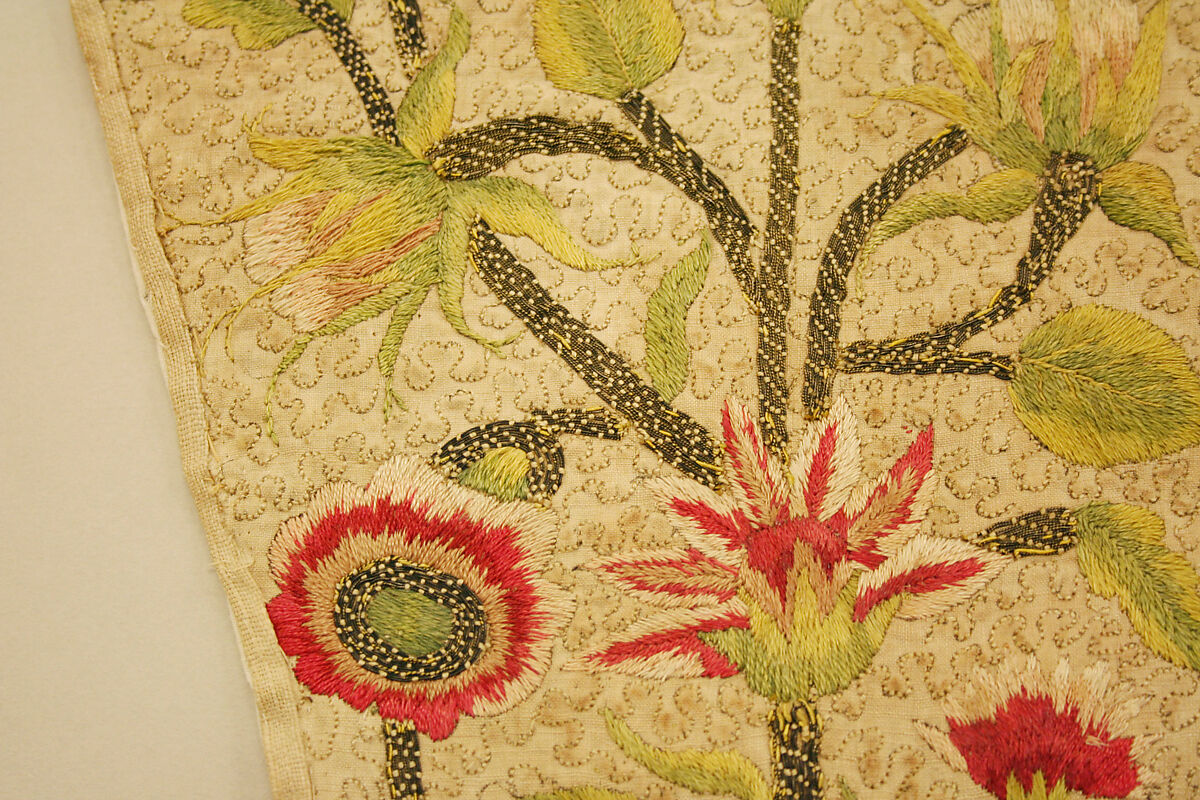 Stomacher, linen, British