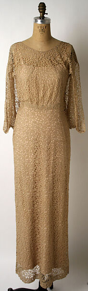 Evening dress, Edward Molyneux (French (born England), London 1891–1974 Monte Carlo), rayon, French 