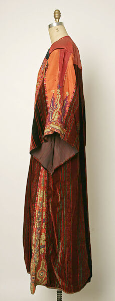 Wedding Dress, Cotton, silk; embroidered