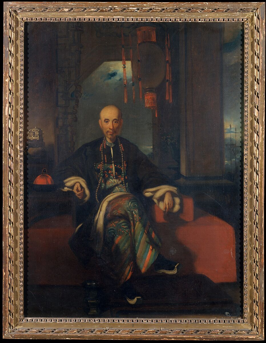 Houqua, Style of George Chinnery (British, London 1774–1852 Macau), Oil on canvas, American 