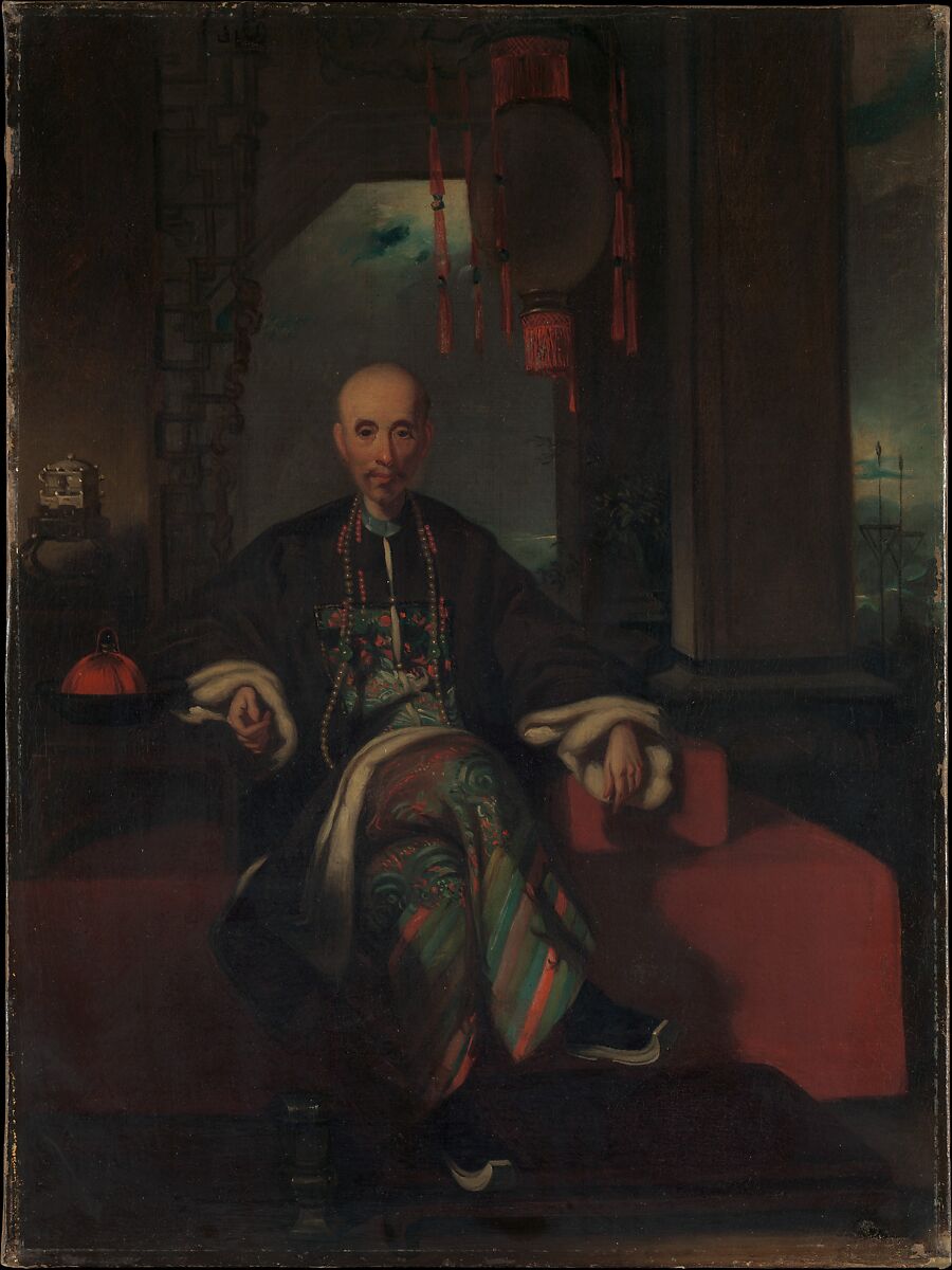Houqua, Style of George Chinnery (British, London 1774–1852 Macau), Oil on canvas, American