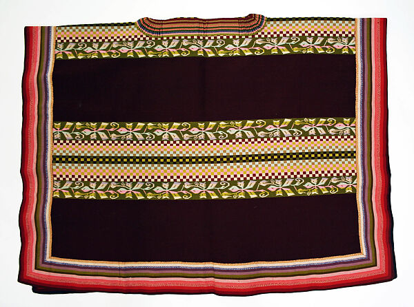 Poncho, Wool, South American 