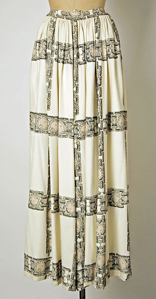 Evening pajamas, Donald Brooks (American, New Haven, Connecticut 1928–2005 Stony Brook, New York), silk, glass, metal, American