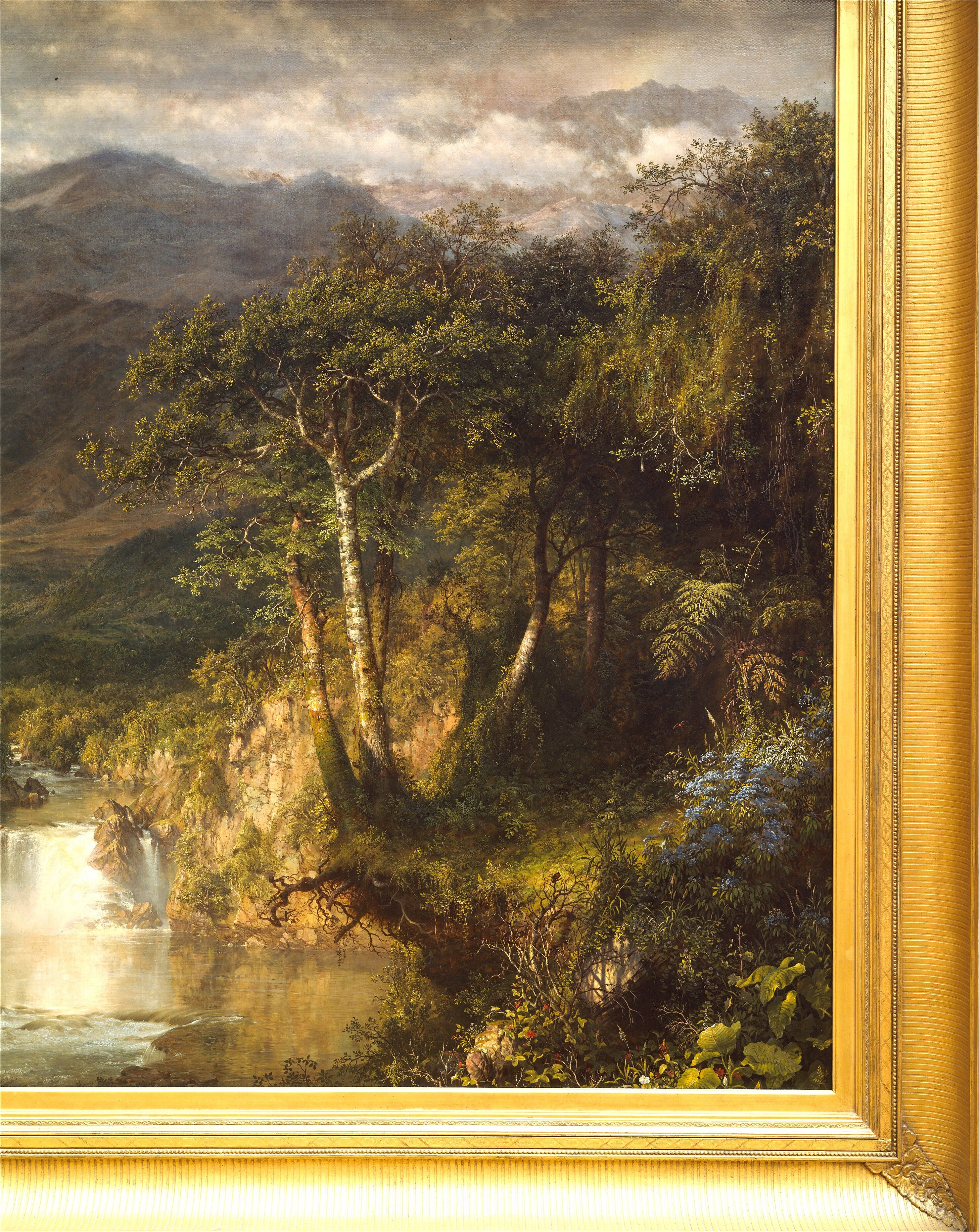 【処分特価】Richard Taubenek/リチャードタウベネク/油彩画/風景 Frederic Edwin Church - Heart of the Andes - American - The