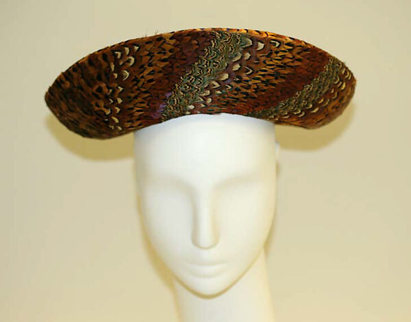 Hat, feathers, American or European 