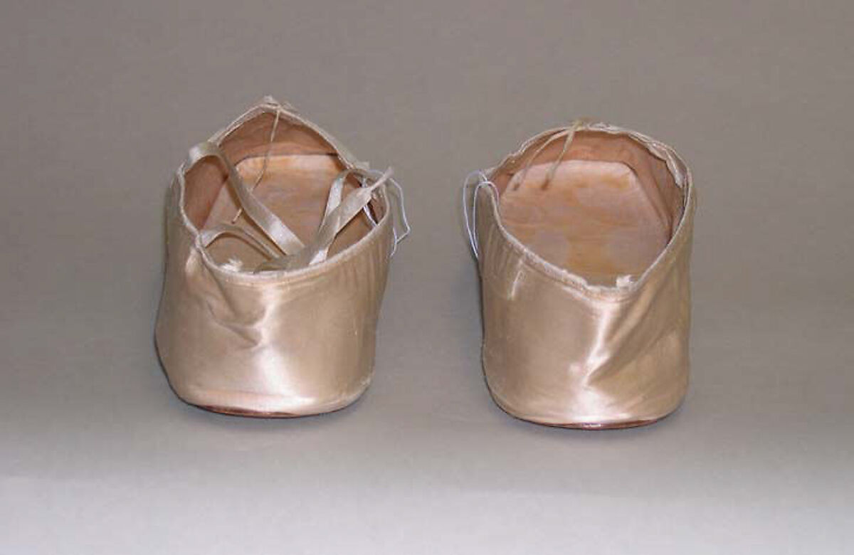 Shoes, silk, leather, French