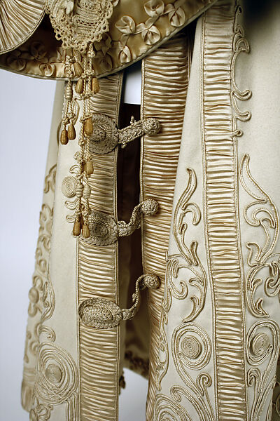 Opera coat, wool, silk, probably European