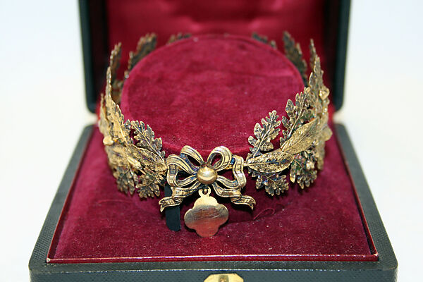Tiara, copper gilt, French
