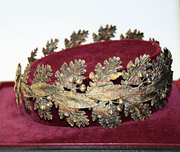 Tiara, copper gilt, French