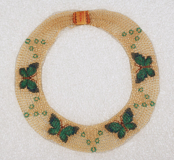 Necklace, glass, German 