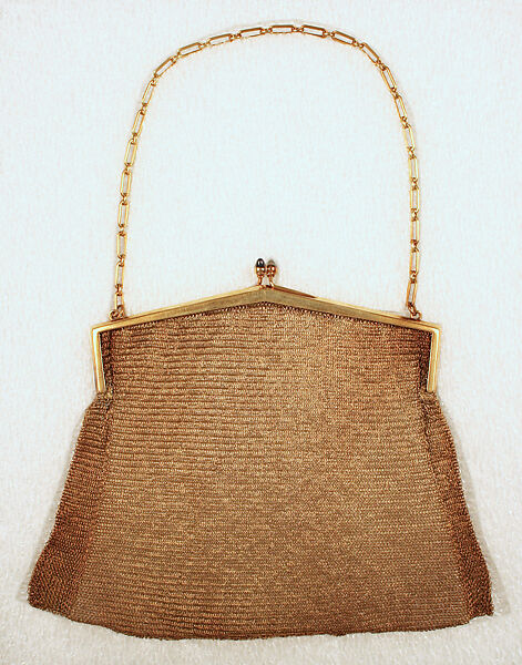 Bag, Tiffany &amp; Co. (1837–present), gold, American 
