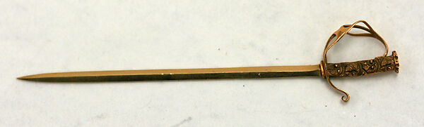 Stickpin, gold, American or European 