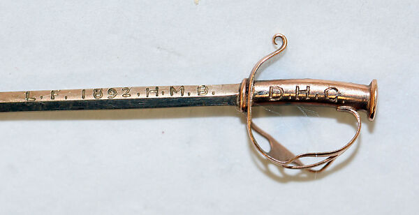 Stickpin, gold, American or European