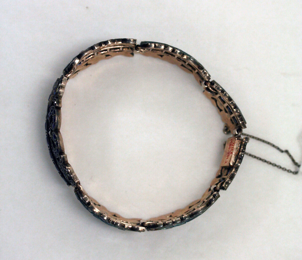 Bracelet, gold, diamonds, sapphires, Austrian