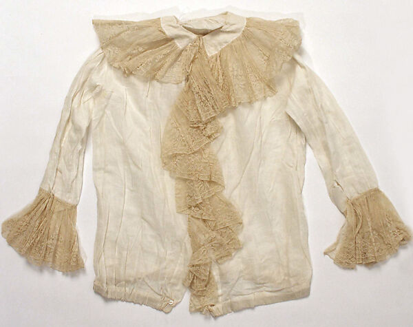 Wedding ensemble, silk, linen, cotton, feathers, leather, steel, American