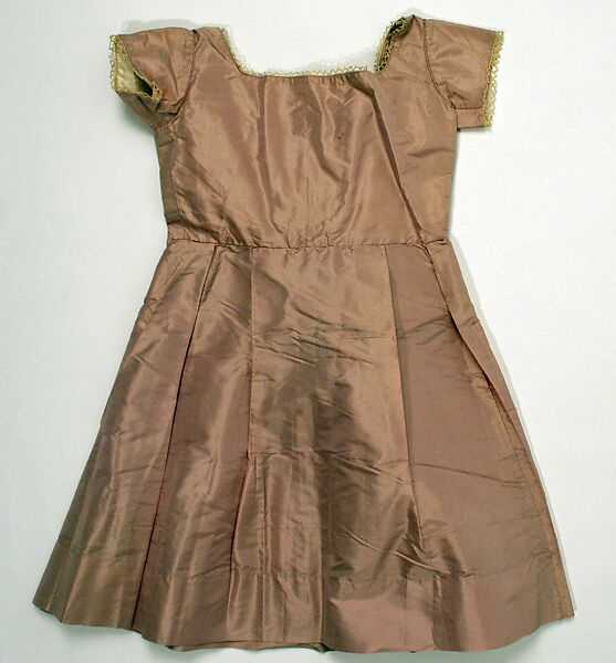 Dress, cotton, silk, American