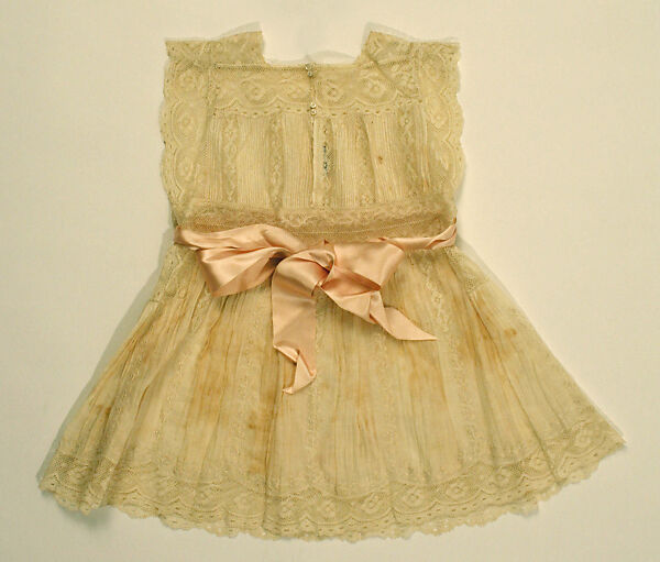 Ensemble, cotton, silk, American