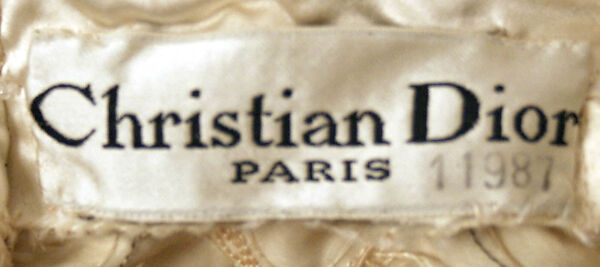 Ensemble, House of Dior (French, founded 1946), silk, glass, metal, cotton, French