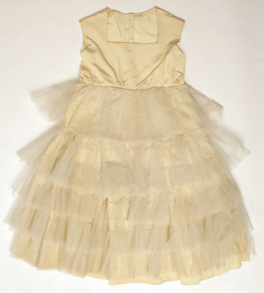 Ensemble, House of Dior (French, founded 1946), silk, glass, metal, cotton, French
