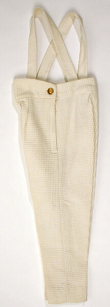 Ensemble, John Weitz (American, born Germany, 1923–2002), cotton, metal, plastic, American