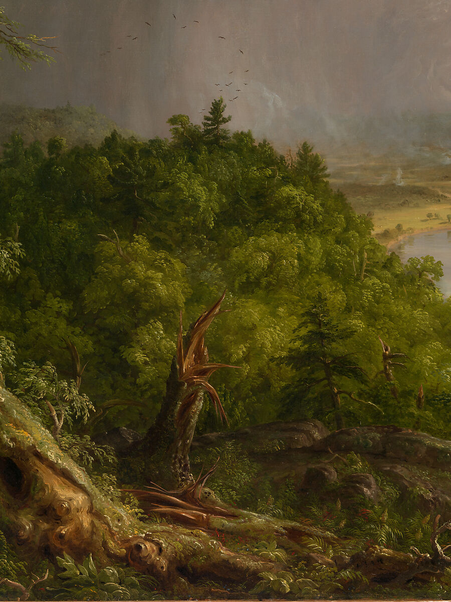 View from Mount Holyoke, Northampton, Massachusetts, after a Thunderstorm—The Oxbow, Thomas Cole (American, Lancashire 1801–1848 Catskill, New York), Oil on canvas, American