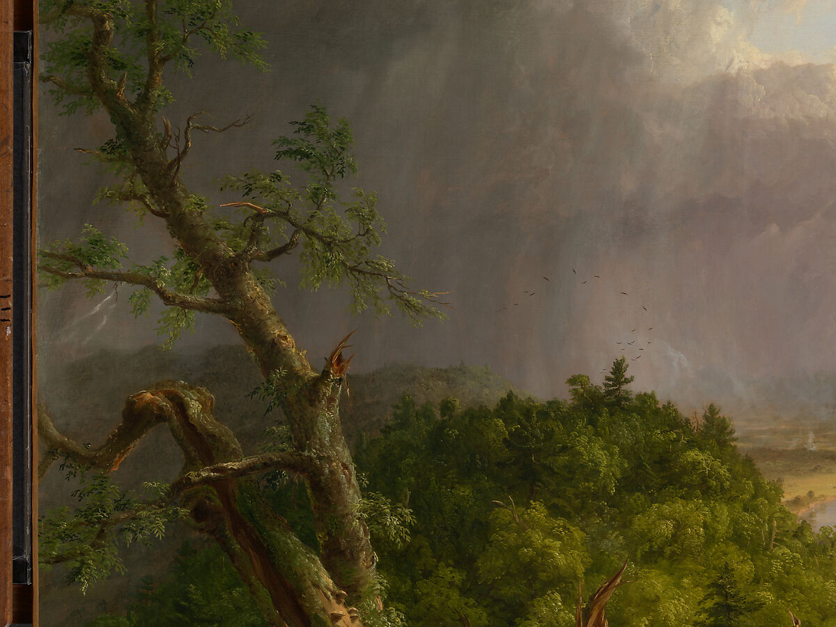 View from Mount Holyoke, Northampton, Massachusetts, after a Thunderstorm—The Oxbow, Thomas Cole (American, Lancashire 1801–1848 Catskill, New York), Oil on canvas, American