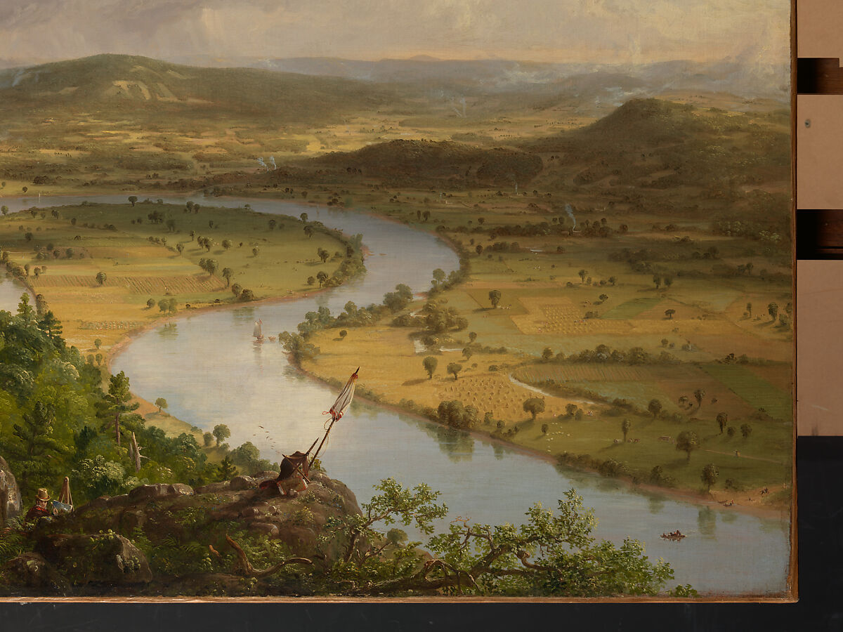 View from Mount Holyoke, Northampton, Massachusetts, after a Thunderstorm—The Oxbow, Thomas Cole (American, Lancashire 1801–1848 Catskill, New York), Oil on canvas, American