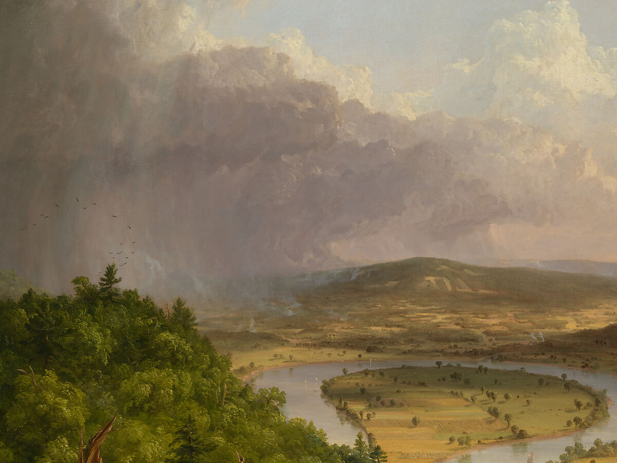 View from Mount Holyoke, Northampton, Massachusetts, after a Thunderstorm—The Oxbow, Thomas Cole (American, Lancashire 1801–1848 Catskill, New York), Oil on canvas, American