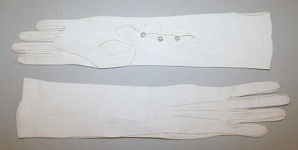 Ensemble, cotton, silk, leather, American