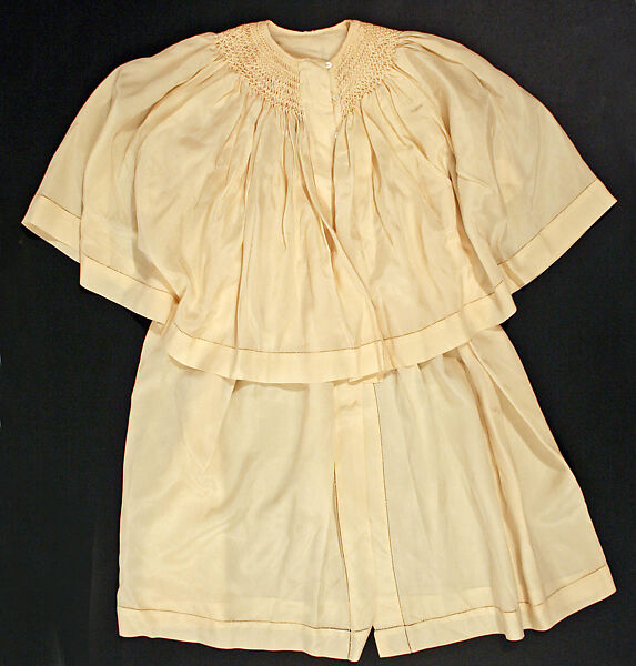 Ensemble, silk, probably French