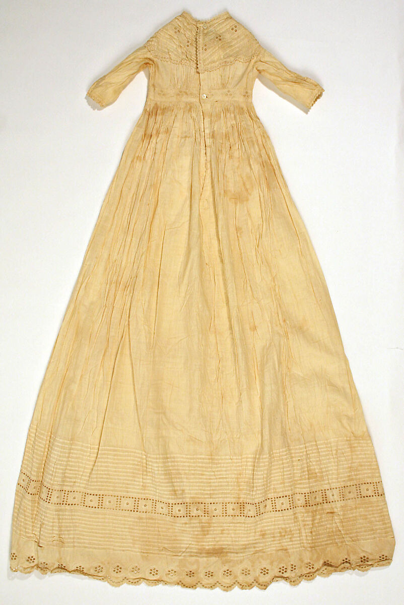 Dress, cotton, American