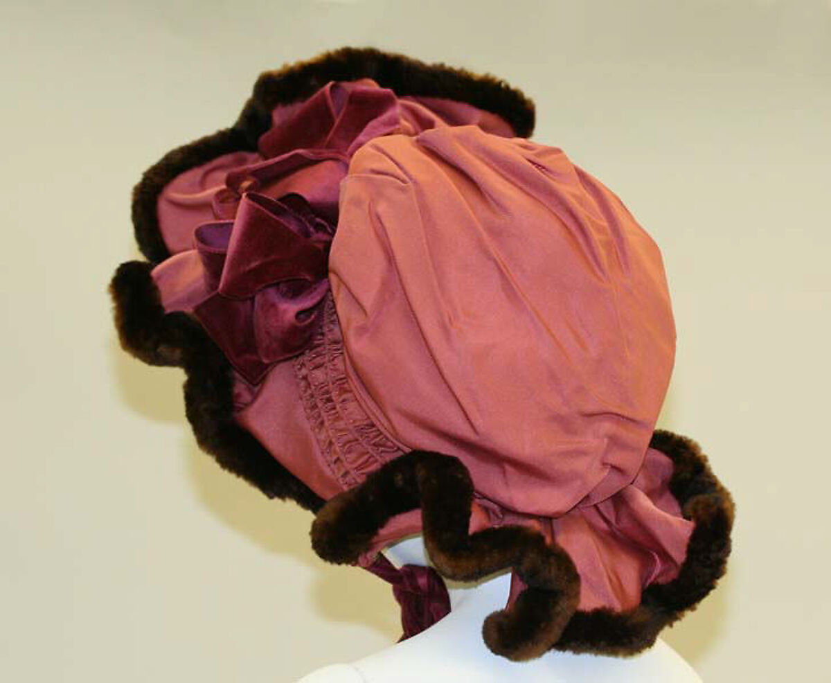 Ensemble, wool, fur, silk, American