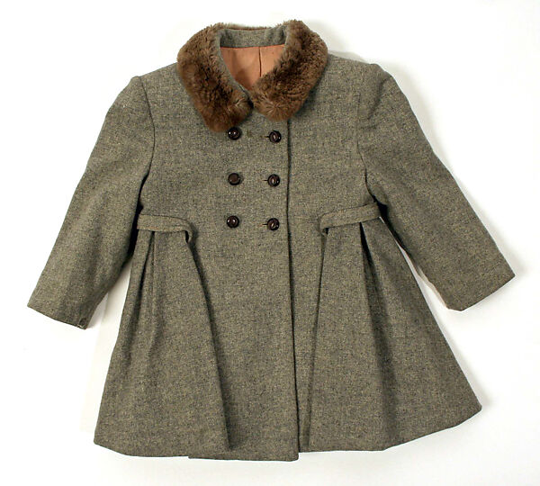 Ensemble, wool, fur, American 