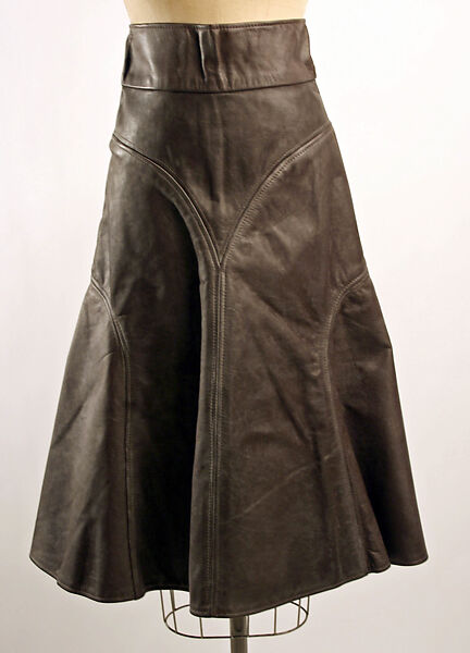 Skirt, leather, British 