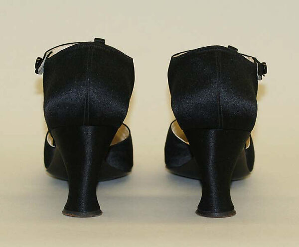 Shoes, silk, leather, French