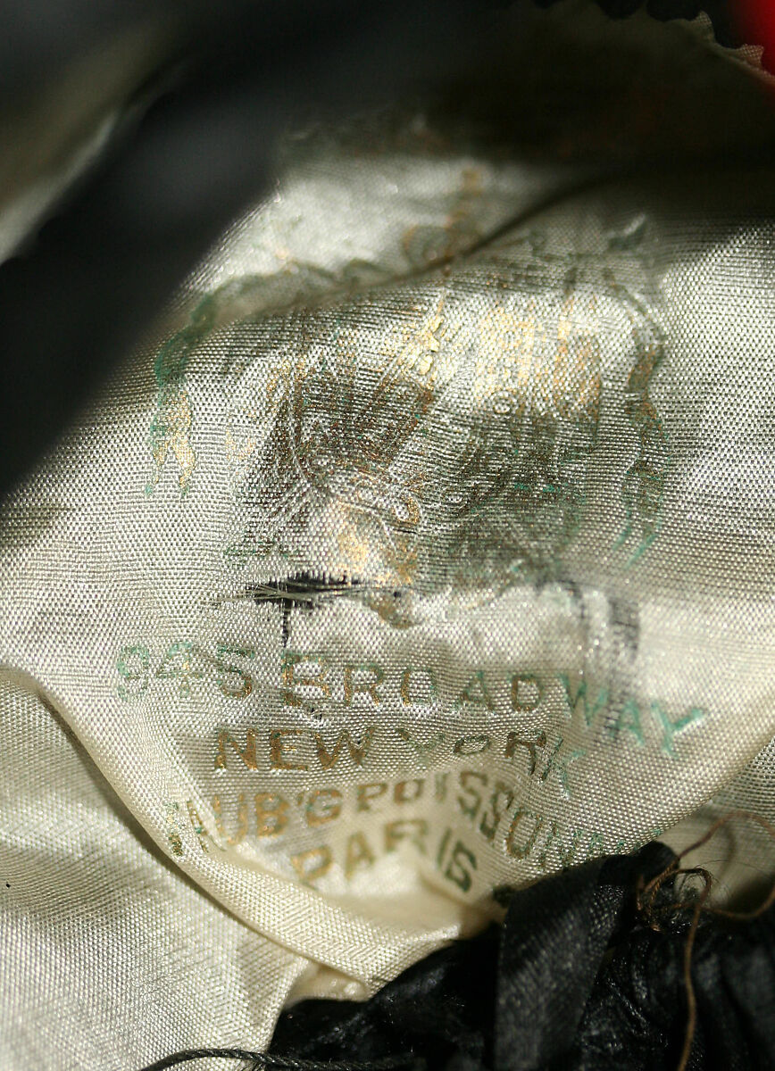Hat, silk, feathers, American