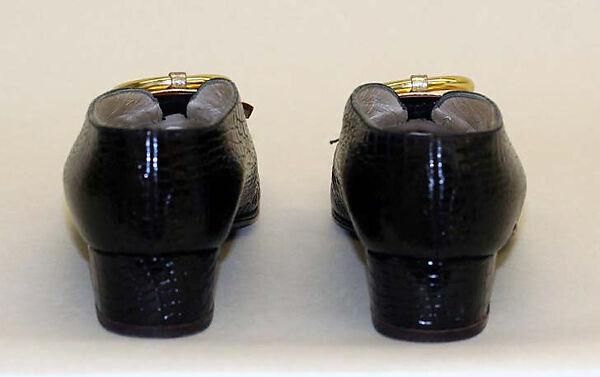 Shoes, Mr. David Evins (American, born England, 1909–1992), leather, metal, American