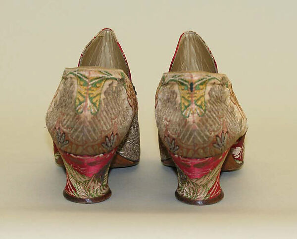 Pumps, Pierre Yantorny (Italian, 1874–1936), (a, b) silk; (c–h) wood, French