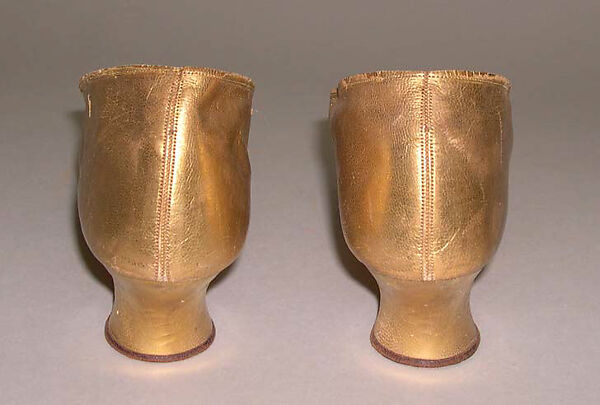 Slippers, leather, American