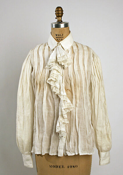 Shirtwaist, linen, American 