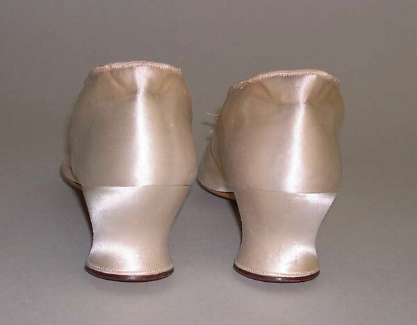 Evening slippers, Hellstern and Sons (French, active 1870–ca. 1972), silk, leather, wood, French