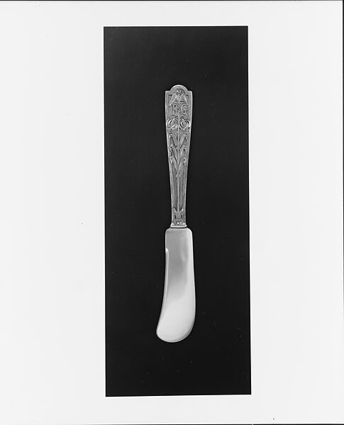 Butter Knife, Designed by George Washington Maher (1864–1926), Silver, American 