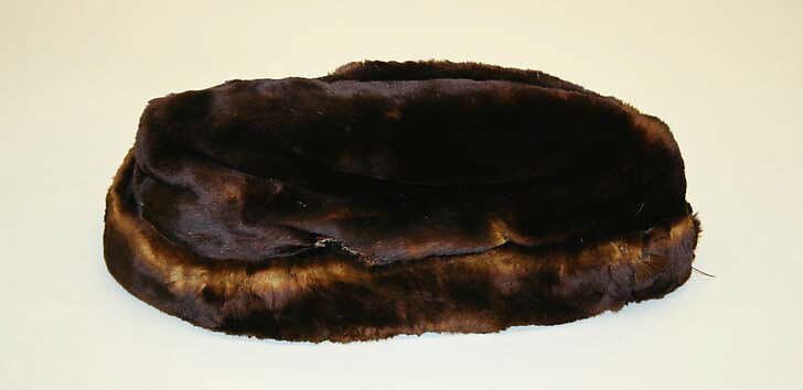 Skating ensemble, wool, fur, steel, American