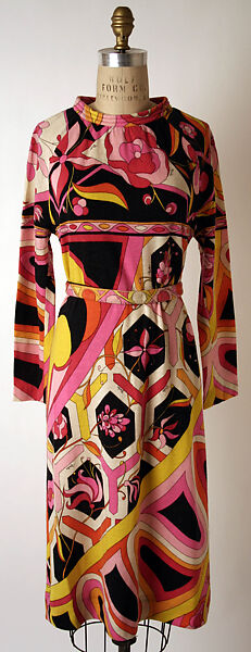 Dress, Emilio Pucci (Italian, Florence 1914–1992), wool, Italian 